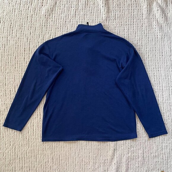 The North Face Women's Blue Quarter Zip Pullover - Size L - Picture 3 of 4